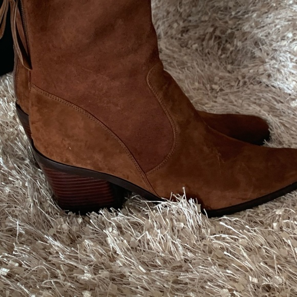 Chestnut Suede Ankle Boots - Picture 2 of 6